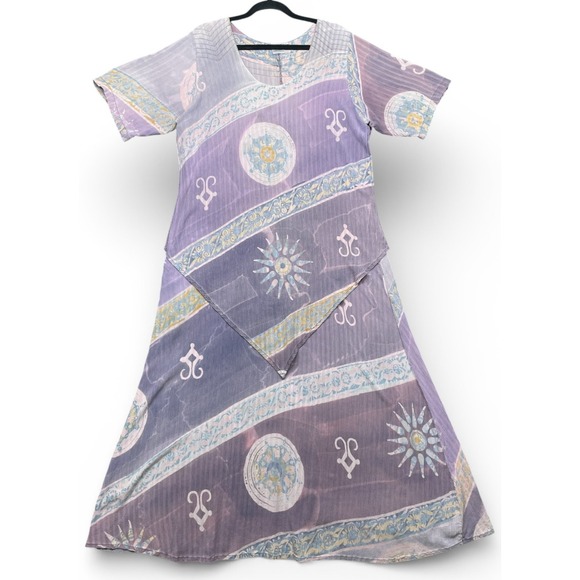 Mission Canyon Dresses & Skirts - Mission Canyon Santa Barbara Layered Maxi Dress Purple Large Lagenlook Artsy